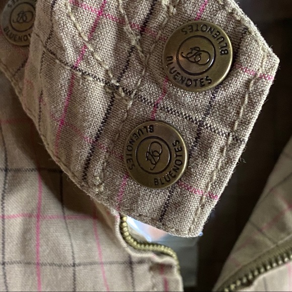 Bluenotes Plaid Utility Jacket Sz L zip up - Picture 3 of 14
